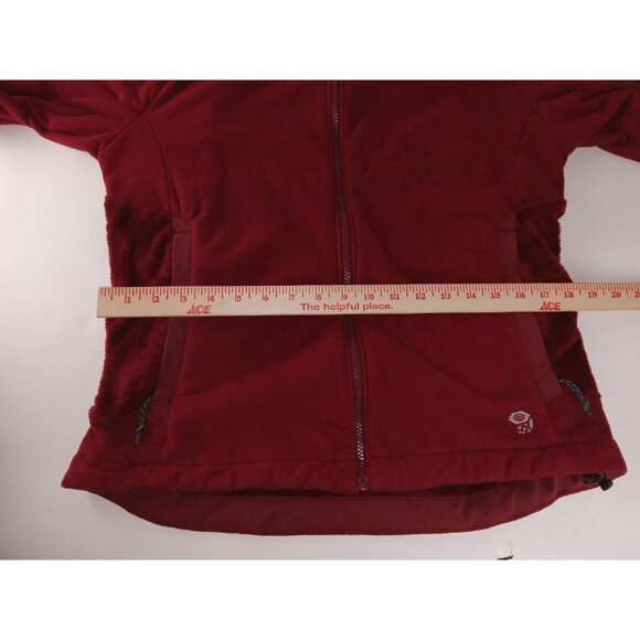 Mountain Hardwear Women's Red Soft Fleece Zip Up Jacket Size Medium - Picture 7 of 15